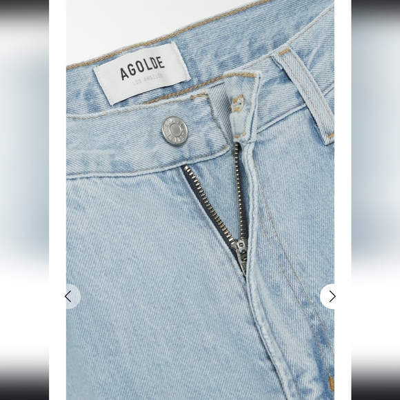 Agolde Minka Light Blue Wide Leg Cargo Jeans Size 27 - Picture 5 of 15